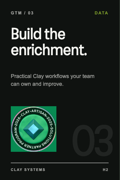 Clay systems workshop card